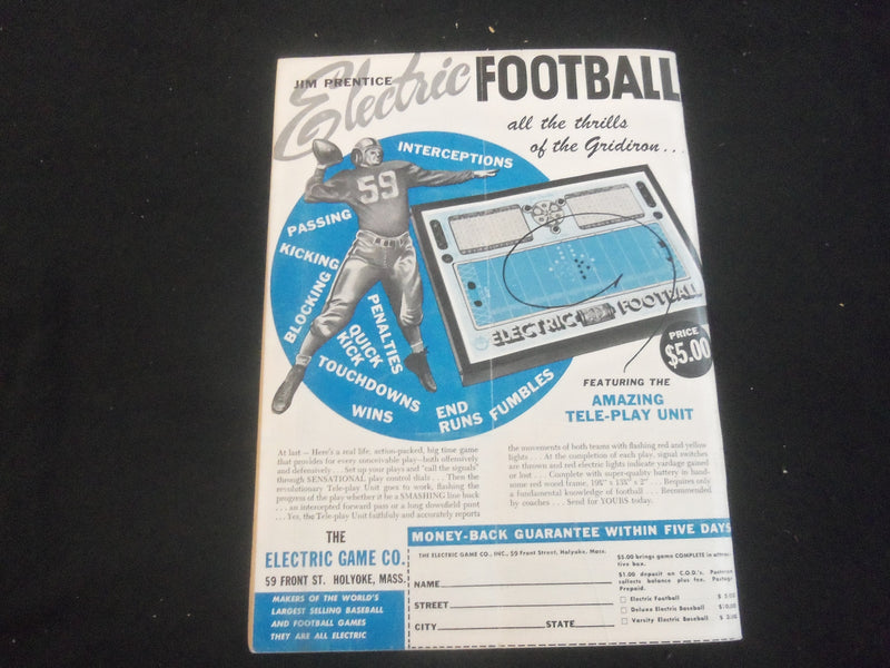1949 NOVEMBER OPEN ROAD MAGAZINE - SID LUCKMAN, STAR QUARTERBACK - B 5530K
