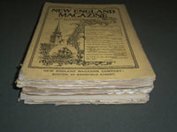 1889-1896 NEW ENGLAND MAGAZINE LOT OF 5 DIFFERENT ISSUES - WR 1180I
