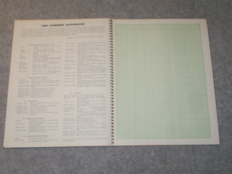 1972 AMATEUR RADIO STATION LOG - AMERICAN RADIO RELAY LEAGUE - J 6296