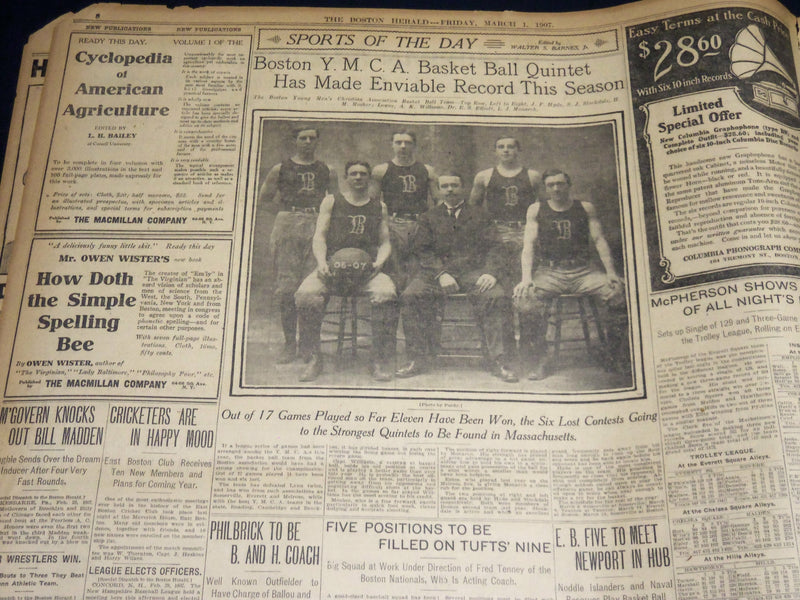 1907 MARCH 1 THE BOSTON HERALD - DID COUNCILMAN SACKS VOTE ON ORDER - BH 389