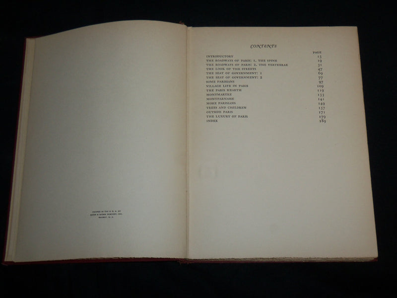 1920 A BOOK ABOUT PARIS HARDCOVER BOOK BY GEORGE AND PEARL ADAM - KD 6927