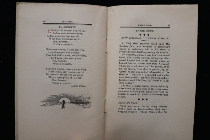 1896 JANUARY WHIMS MONTHLY SOFTCOVER BOOK - LOT OF 5 - K 2363