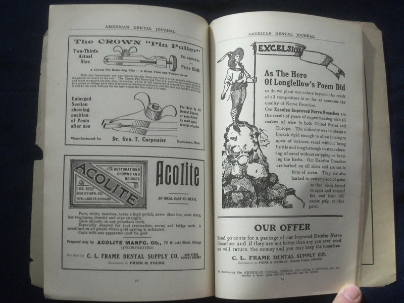 1908 DECEMBER THE AMERICAN DENTAL JOURNAL - VOLUME VII, NUMBER 12 - J 6486