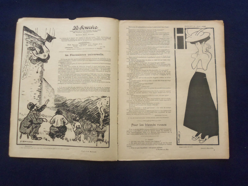 1905 JAN 21 LE SOURIRE MAGAZINE - ILLUSTRATED COMEDY - FRENCH TEXT - SP 4866T