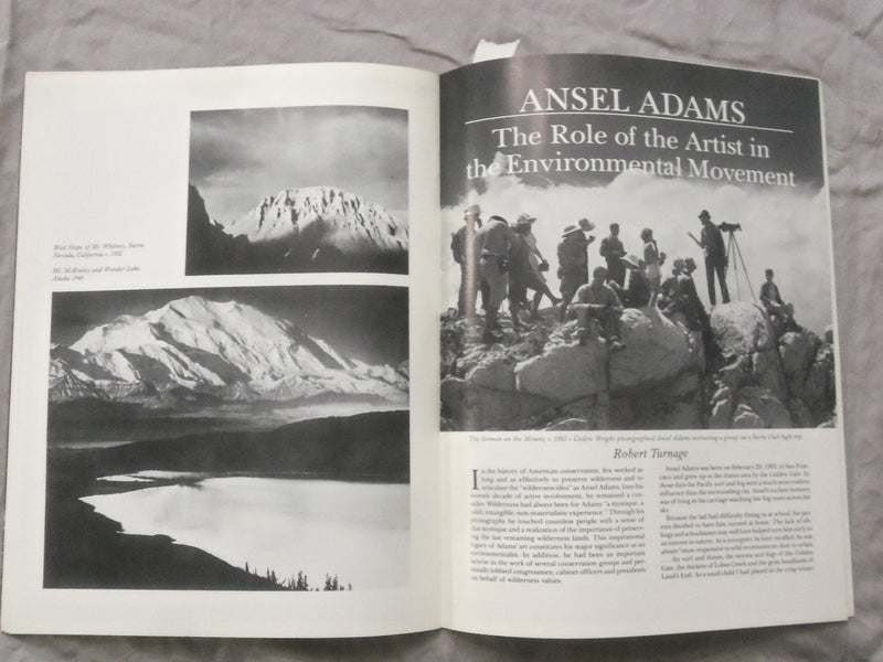 1989 A TRIBUTE TO ANSEL ADAMS SOFTCOVER BOOK BY - K 274