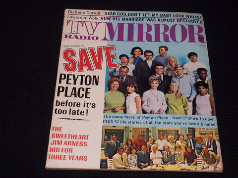 1969 MARCH TV RADIO MIRROR MAGAZINE - PEYTON PLACE COVER - E 13213