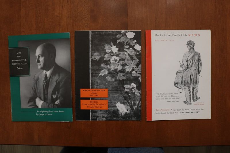 1958-1961 BOOK-OF-THE-MONTH CLUB NEWS MAGAZINE - LOT OF 11 - O 3921