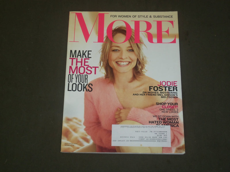 2010 OCTOBER MORE MAGAZINE - JODIE FOSTER COVER - B 2310