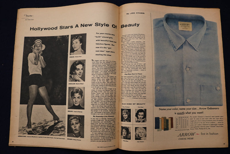 1957 OCTOBER 6 THIS WEEK MAGAZINE - VENETIA STEVEMSON COVER - E 23001