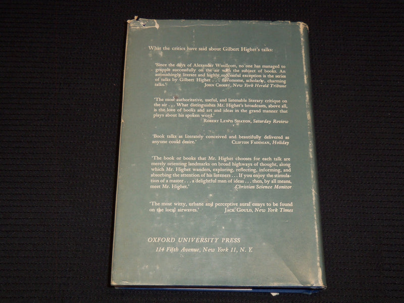 1953 PEOPLE PLACES AND BOOKS SIGNED BY GILBERT HIGHET - HARDCOVER - KD 7734