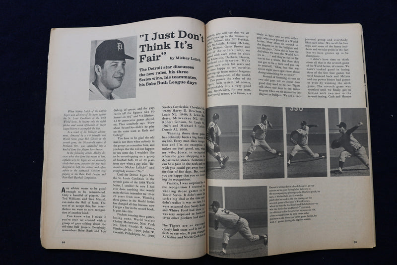 1969 CORD SPORTFACTS BASEBALL REPORT MAGAZINE - YASTRZEMSKI COVER - E 11913