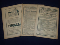 1934 CONFERENCIA JOURNAL DE L'UNIVERSITE DES ANNALES LOT OF 3 - FRENCH - J 1723