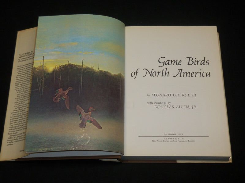 1973 GAME BIRDS OF NORTH AMERICA HARDCOVER BOOK BY LEONARD LEE RUE - I 1978