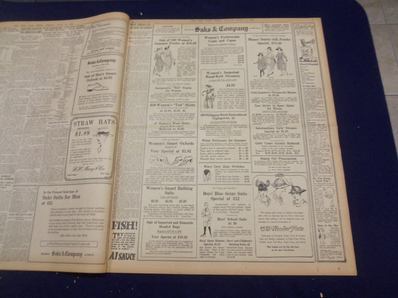 1918 JUNE 14 NEW YORK TIMES - FRENCH HURL GERMANS BACK ACROSS MATZ - NT 9086
