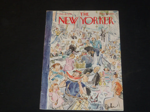 1940 JULY 20 THE NEW YORKER MAGAZINE - ILLUSTRATED COVER - NY 33