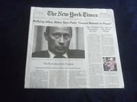 2022 MARCH 27 NEW YORK TIMES - BIDEN SAYS PUTIN 'CANNOT REMAIN IN POWER'