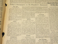 1918 JANUARY 22 NEW YORK TIMES NEWSPAPER - PRESIDENT INDORSES BAKER - NT 7940
