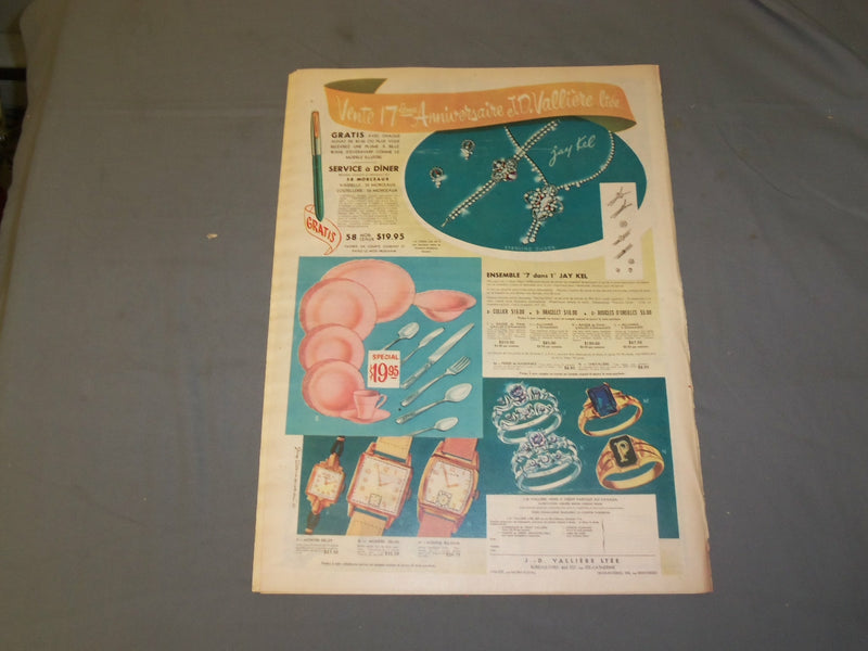 1951 SEP 30 LA PATRIE NEWSPAPER-FRENCH-PRINCESS ELIZABETH-PRINCE PHILIPPE-FR2240