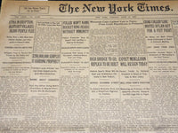 1923 JUNE 19 NEW YORK TIMES - ETNA IN ERUPTION BLOTS OUT VILLAGES - NT 8731