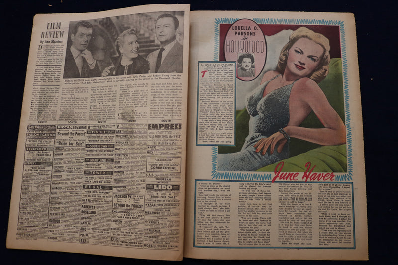 1949 DECEMBER 4 PICTORIAL REVIEW MAGAZINE - JUNE HAVER- E 23142