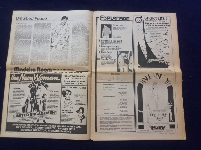 1979 AUGUST 1 ESPLANADE NEWSPAPER - MIKE FROM PROVIDENCE - NP 6820