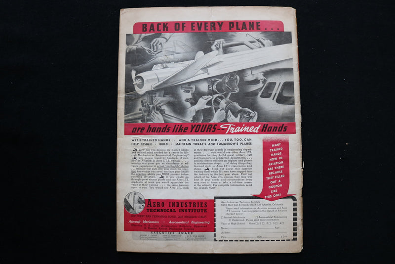 1939 DECEMBER AIR TRAILS MAGAZINE - CANADIAN COLONIAL AIRWAYS COVER - E 9790
