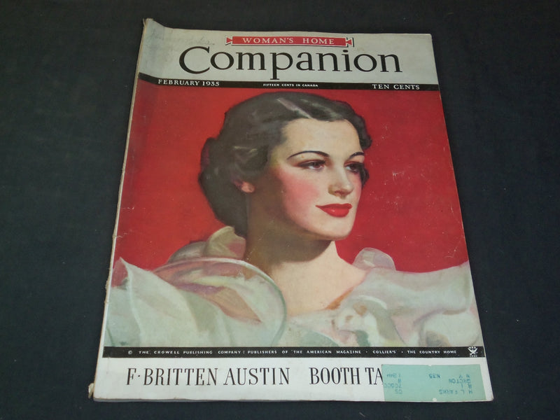 1935 FEBRUARY WOMAN'S HOME COMPANION MAGAZINE - ILLUSTRATED COVER - SP 6991