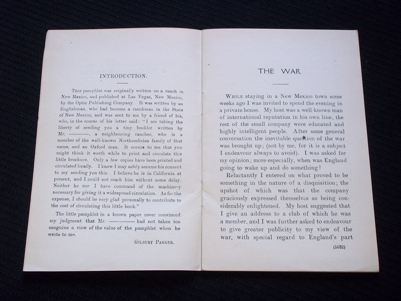 1916 THE WAR WHAT IS ENGLAND DOING? SOFTCOVER BOOK BY PHILOSOPHUS - J 7175