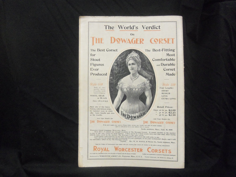 1900 JANUARY LADIES' HOME JOURNAL MAGAZINE-HOWARD CHANDLER CHRISTY COVER-ST 1598