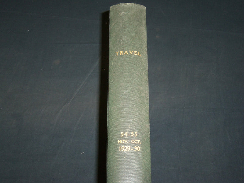 1929 NOV-1930 OCT TRAVEL MAGAZINE BOUND VOLUME - GREAT COVERS - KD 5991