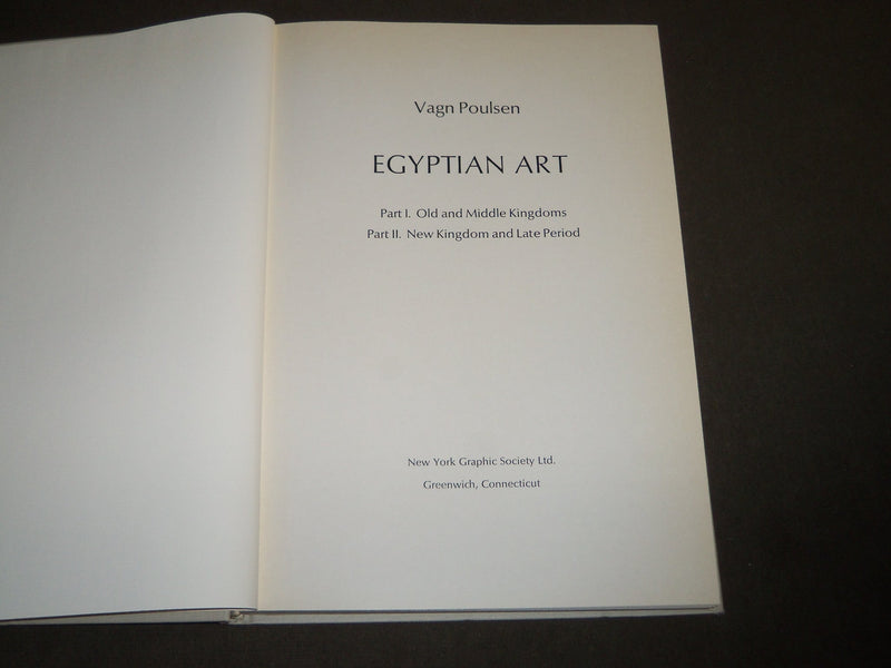 1968 EGYPTIAN ART HARDCOVER BOOK BY VAGN PPOULSEN - KD 4899