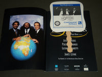 1996/1997 THE 3 TENORS LIVE IN NEW YORK PROGRAM LOT OF 2 - PLUS A FAN - ST 4902