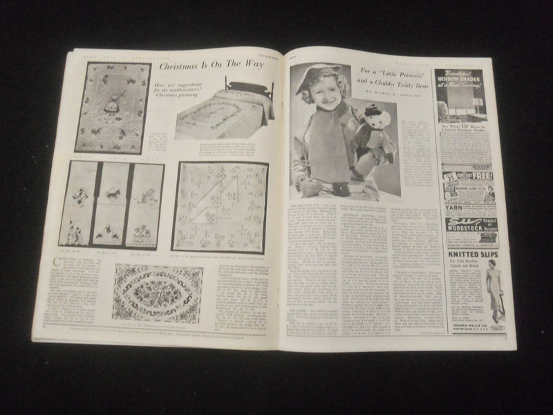1938 NOVEMBER HOME ARTS NEEDLECRAFT MAGAZINE - SIX WAYS TO REFURBISH - SP 886K