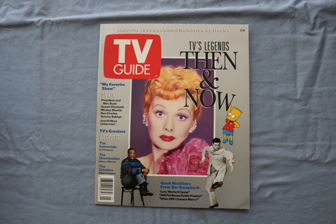 1991 TV GUIDE MAGAZINE - LUCILLE BALL - 2000TH ISSUE COVER - E 18707