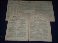 1887 THE ACADEMY WEEKLY REVIEW OF LITERATURE LOT OF 52 COMPLETE - LONDON - O 1