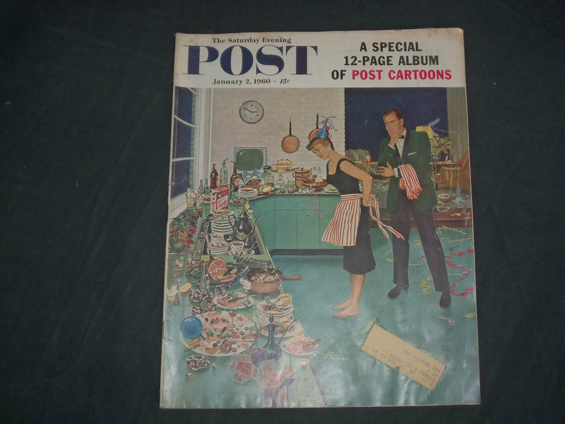 1960 JANUARY 2 THE SATURDAY EVENING POST MAGAZINE - ILLUSTRATED COVER - SP 2481Q