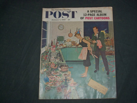 1960 JANUARY 2 THE SATURDAY EVENING POST MAGAZINE - ILLUSTRATED COVER - SP 2481Q