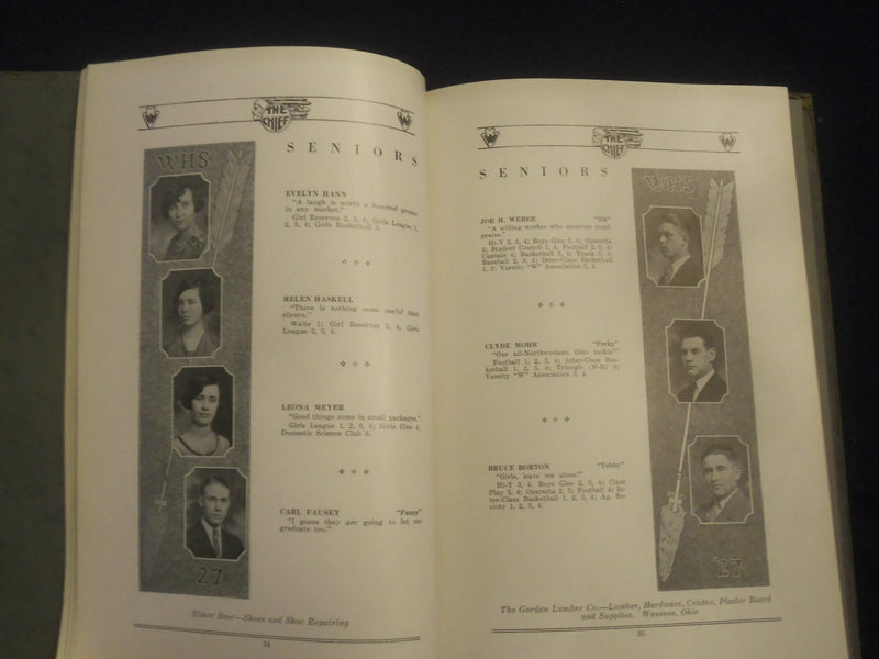 1927 WAUSEON HIGH SCHOOL YEARBOOK - WAUSEON, OHIO - YB 2767