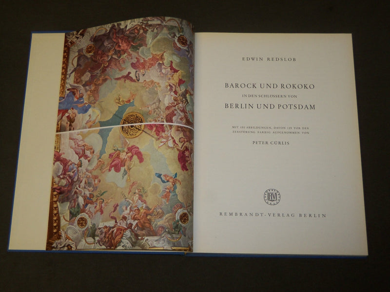 1954 BAROCK UND ROKOKO IN SCHLOSSERN VON BERLIN UND POTSDAM BOOK - KD 5273