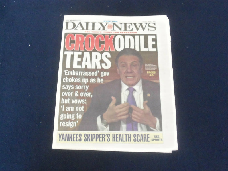 2021 MARCH 4 NEW YORK DAILY NEWS NEWSPAPER - GOV. CUOMO WILL NOT RESIGN
