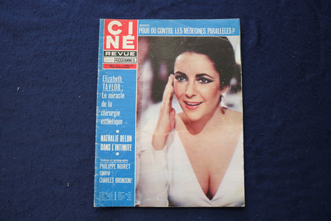 1974 FEB 7 CINE REVUE MAGAZINE - ELIZABETH TAYLOR-CH. BRONSON COVER - E 23488