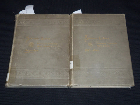1892 SOUVENIR ECHOES PRINCETON HIGH SCHOOL 1869-1892 LOT OF 2 - KD 4134