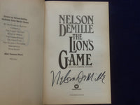 2000 THE LION'S GAME HARDCOVER BOOK BY NELSON DEMILLE - SIGNED - KD 9314
