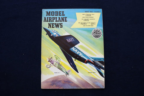 1954 AUGUST MODEL AIRPLANE NEWS MAGAZINE - BOEING F4B-1 COVER - E 11511