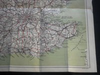 1920'S SAFETY OR GRADED ROAD MAP OF ENGLAND BOOK - LARGE SCALE EDITION - J 3938