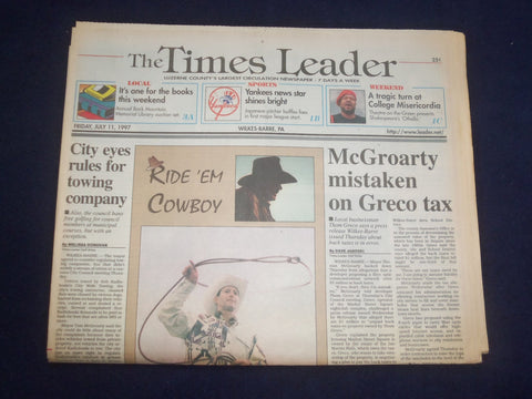 1997 JULY 11 WILKES-BARRE TIMES LEADER -MCGROARTY MISTAKEN ON GRECO TAX- NP 8188