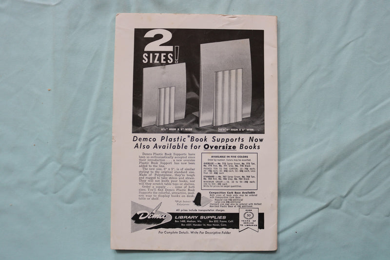 1961 NOVEMBER SCHOOL OF LIBRARY JOURNAL - SOFTCOVER BOOK - K 3255