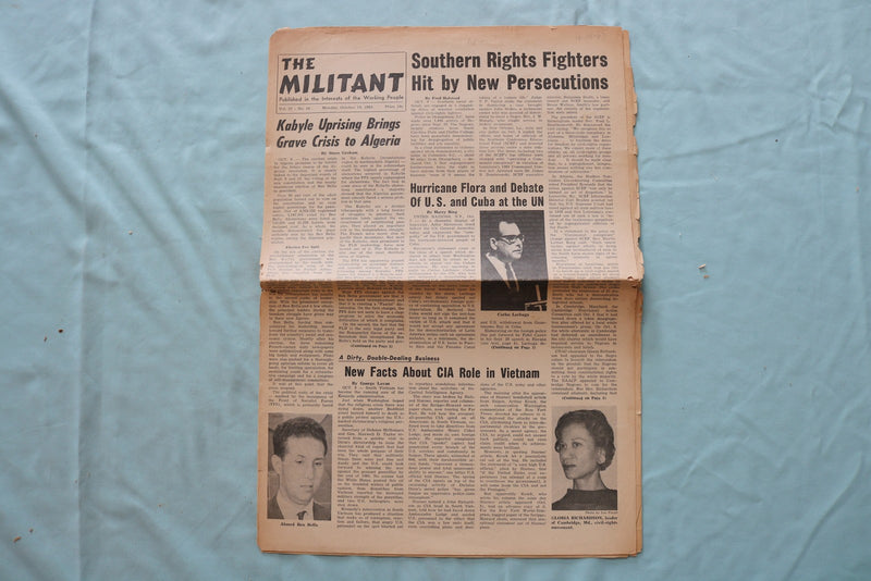 1962-1967 THE MILITANT NEWSPAPER - LOT OF 4 - K 3300