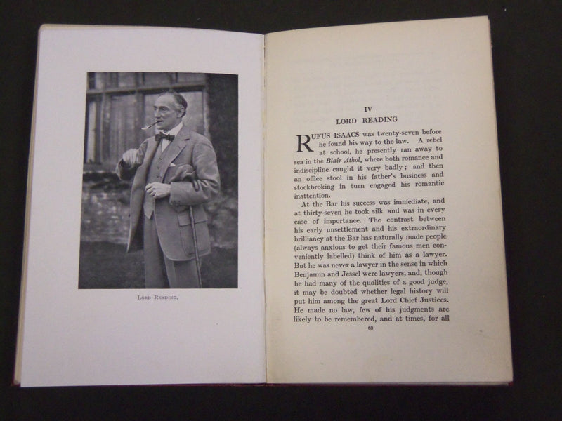 1921 POLITICAL PROFILES FROM BRITISH PUBLIC LIFE BY HERBERT SIDEBOTHAM - KD 1133