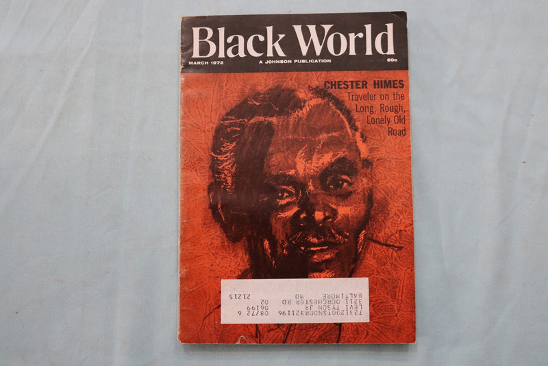 1972 MARCH BLACK WORLD MAGAZINE - CHESTER HIMES COVER - K 3354